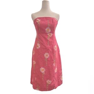 Vintage Lilly Pulitzer Pink Floral Dress